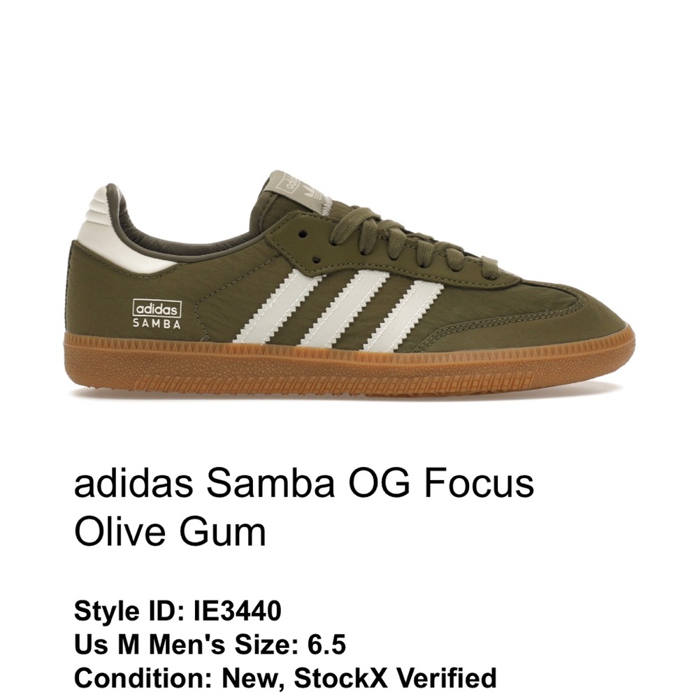 adidas Samba OG Focus Olive Gum